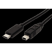 Goobay 11.92.9020 USB 2.0 miniUSB 5pin B(M) - USB C(M), 0,5m, černý