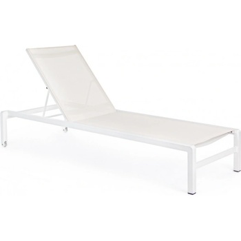 Bizzotto Konnor БЯЛ ШЕЗЛОНГ С КОЛЕЛА (0662284)