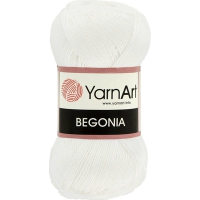 YarnArt Begonia 03 biela