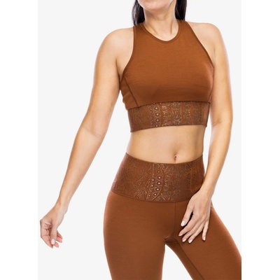 Super.natural Arabesque Lf Top horn brown/copper