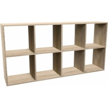 Topeshop MALAX 2X4 SONOMA Knihovna do obývacího pokoje