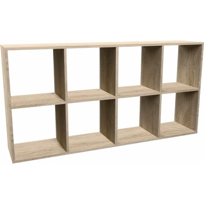 Topeshop MALAX 2X4 SONOMA Knihovna do obývacího pokoje