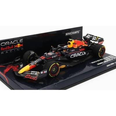 MINICHAMPS RED BULL F1 RB18 TEAM ORACLE RED BULL RACING N 11 WINNER SINGAPORE GP 2022 SERGIO PEREZ - MATT BLUE YELLOW RED 1:43