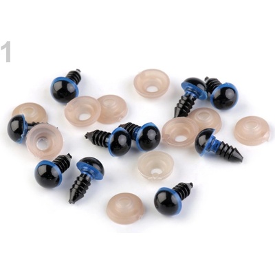 Ideal modré bezpečnostní oči 8 mm 1 pár – Zboží Mobilmania