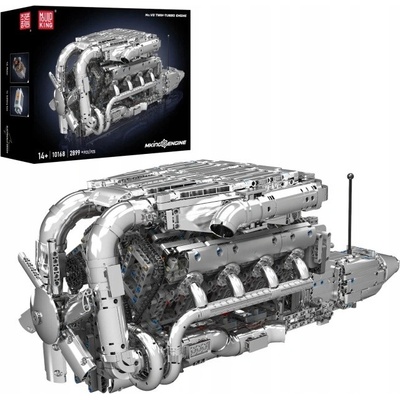 Mould King 10168 Automobilový motor Mercedes AMG V8 Twin Turbo