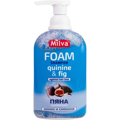 Milva Пяна-шампоан за коса, хинин и смокиня, 300 ml