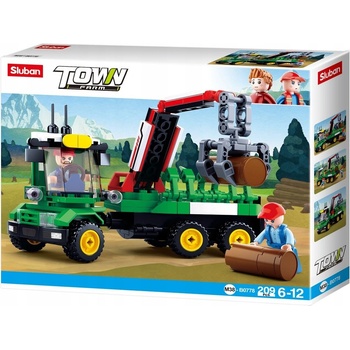 Sluban B0778 Traktor s prívesom na polená