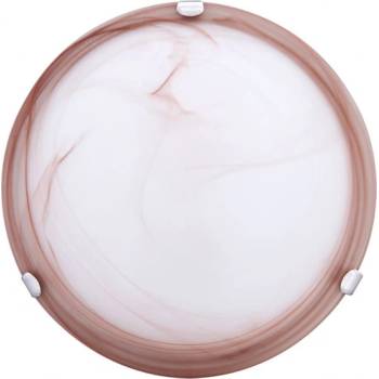 Image 1 of INTO ПЛАФОНИЕРА 17401 ITALIA 2xЕ27 Ø400мм БЯЛО/КАФЯВО (IT 17401 WT+CF)