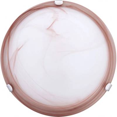 INTO ПЛАФОНИЕРА 17401 ITALIA 2xЕ27 Ø400мм БЯЛО/КАФЯВО (IT 17401 WT+CF)