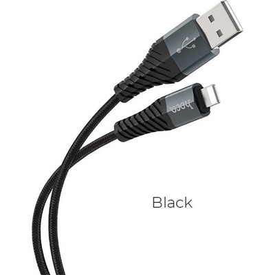 hoco. IPAD / IPAD 2 / IPAD 3-то поколение HOCO X38 кабел за данни USB - Lightning, 100 см, ЧЕРЕН (X38)