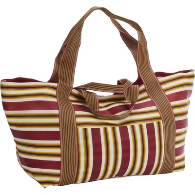 MADAM STOLTZ Taška Stripes Recycled hnědá