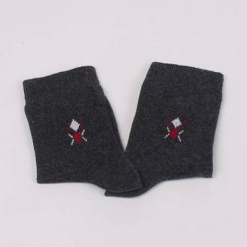 Image 1 of Детски чорапи в графитено с фигурки