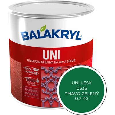Balakryl Uni lesk 0,7 kg tmavo zelený