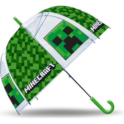 Minecraft Creeper dáždnik dětský zelený