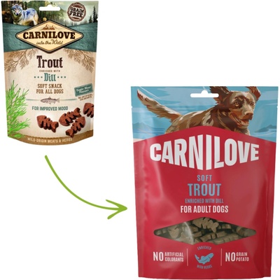 Carnilove Dog Soft Snack Trout with Dill 200 g