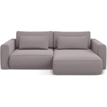 makamii Кадифен разтегателен ъглов диван с място за съхранение в цвят лавандула (десен ъгъл) Kapua - Makamii (KAPUA_RCF_S_3_P1_C8)