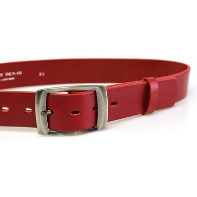 Penny Belts dámský kožený opasek 4493 červený