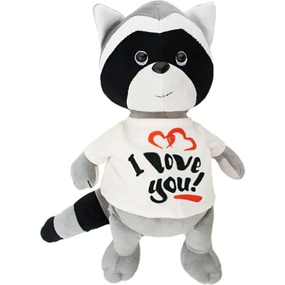 Stip Плюшена играчка Stip - Енот, 36 cm, сива (Stip009)