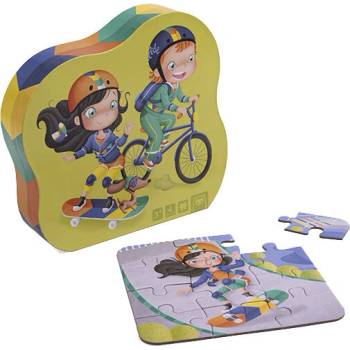 Eurekakids Прогресивен пъзел 6-9-12-16 части - Колоездачи (eu691840925)