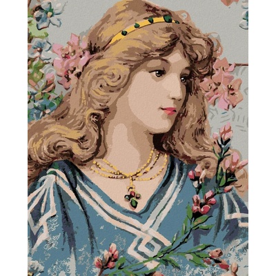 Zuty Malování Podle Čísel Viktoriánská Žena 40 x 50 Cm Plátno Rám 8596530095057