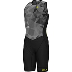 Alé Мъжки скин за колоездене Alé Triathlon Triple Body Sleeveless Cycling skinsuit - Grey (002-3843-0113)