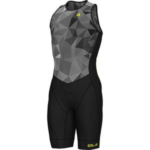 Alé Мъжки скин за колоездене Alé Triathlon Triple Body Sleeveless Cycling skinsuit - Grey (002-3843-0113)