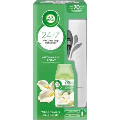 Air Wick Freshmatic Osviežovač vzduchu Biele Kvety sada 250 ml