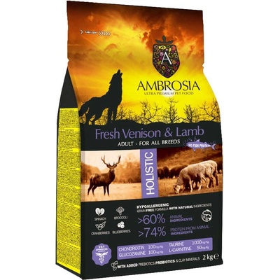 Ambrosia zvěřinové & jehněčí 12 kg