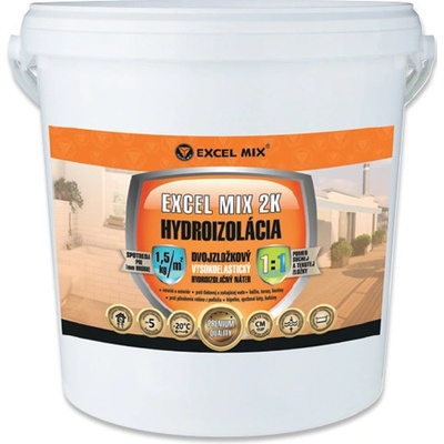 Excelmix 2K - dvojzložková vysokoelastická hydroizolačná náterová hmota 6kg