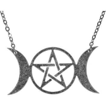 Image 1 of Leather & steel fashion Висулка Pentagram - LSF4 76