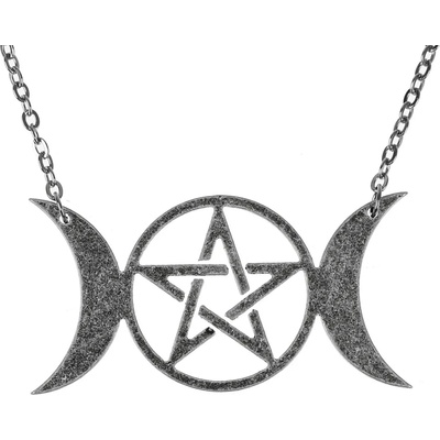 Leather & steel fashion Висулка Pentagram - LSF4 76