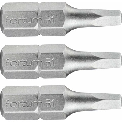 Fortum Bit 1/4" pro šrouby se 4-hranem SQ1x25 mm 3 ks 4741601
