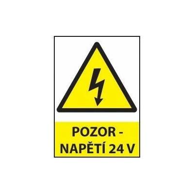 Pozor - napětí 24 V, Fólie A6