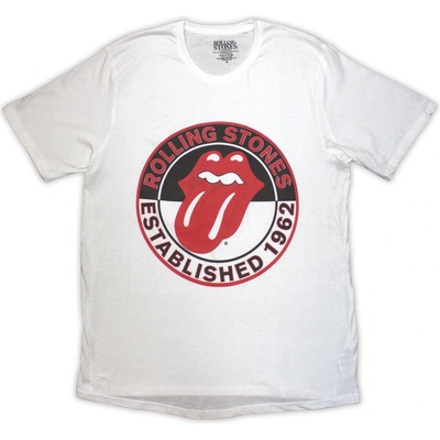 The Rolling Stones Est. 1962 White S Дамски Риза (<![CDATA[RSTEE05LW01]]>)
