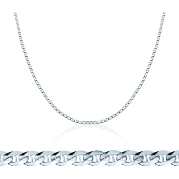 SAVICKI Синджирче Savicki 2, 85 мм: 585 бяло злато, gucci