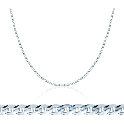 SAVICKI Синджирче Savicki 2, 85 мм: 585 бяло злато, gucci