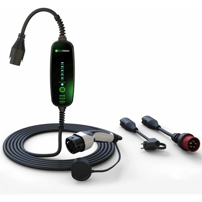 EcoVolter II PRO chytrý přenosný Wallbox 11kW 3x16A kabel 6,5 m APP set BASIC typ 2 EcoVolter II PRO - 3x16A-6,5 m – Zboží Mobilmania