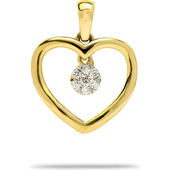 Blink-Blink Diamantový prívesok v tvare srdca 4110ZDG