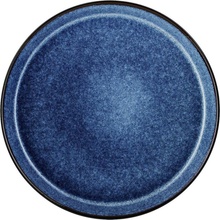 Bitz Čierny/modrý tanier z kameniny 27 cm Gastro Dark Blue/Black