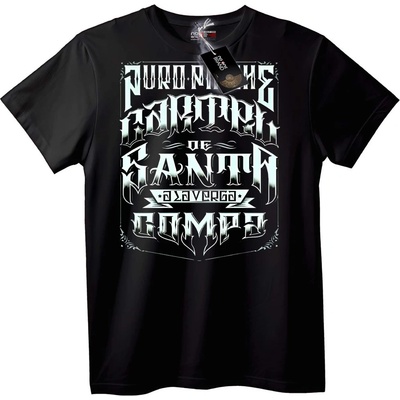 NOONEBRAND Тениска Puro Fuego Калиграма - 5XL, Black