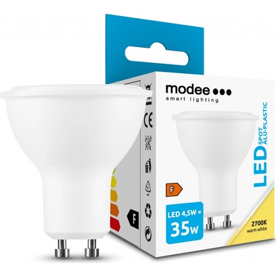 Modee Lighting LED Spot Alu-Plastic GU10 4,5W 400lm teplá biela ML-GU10P2700K4,5W
