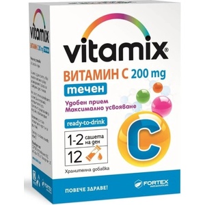 Fortex Vitamix Витамин С, 200 mg, 12 течни сашета, Fortex