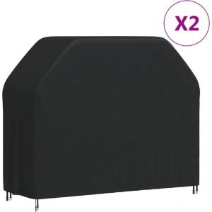 vidaXL Покривала за барбекю 2 бр 140x58x106 см 420D Оксфорд текстил (3203388)
