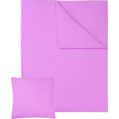Tectake 401928 2 posteľné obliečky bavlna fialová 200x135
