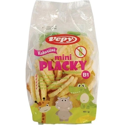 VEPY - Kukuřičné placky MINI s vitamínem B1 bez lepku 45g