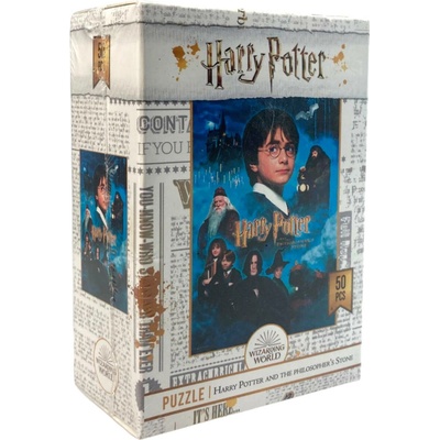 CurePink Harry Potter: Harry & Ron & Hermione Mladí čarodějové 70 x 50 cm 1000 dílků