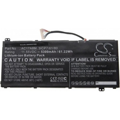 VHBW Батерия за Acer Spin 3 SP314-52 / TravelMate X3410-M, 5300 mAh (888201629)