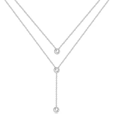 Mabell Náhrdelník z chirurgické oceli CZ221GX2305C45