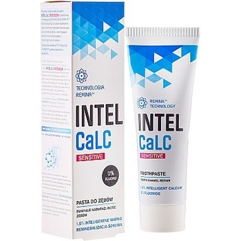 INTELCaLC Original pasta pro ochranu a posílení zubní skloviny bez fluoridu Sensitive 1,5% Intelligent Calcium, Remina Technology 75 ml