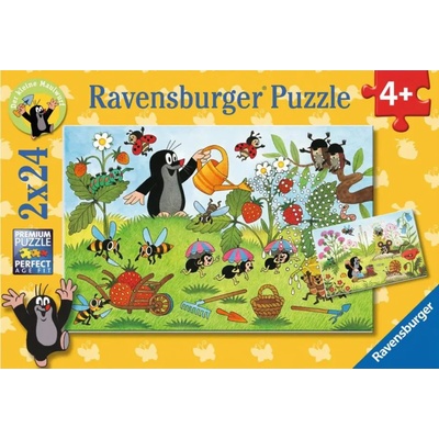 Ravensburger - Puzzle 2x24 Mole in the garden - 40 - 99 piese